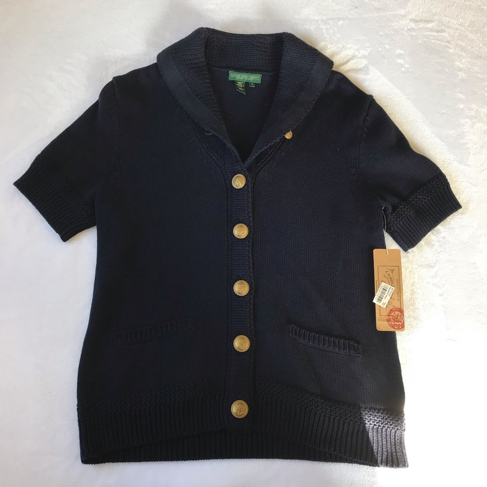 NWT Ralph Lauren Short Sleeve Cardigan Sweater